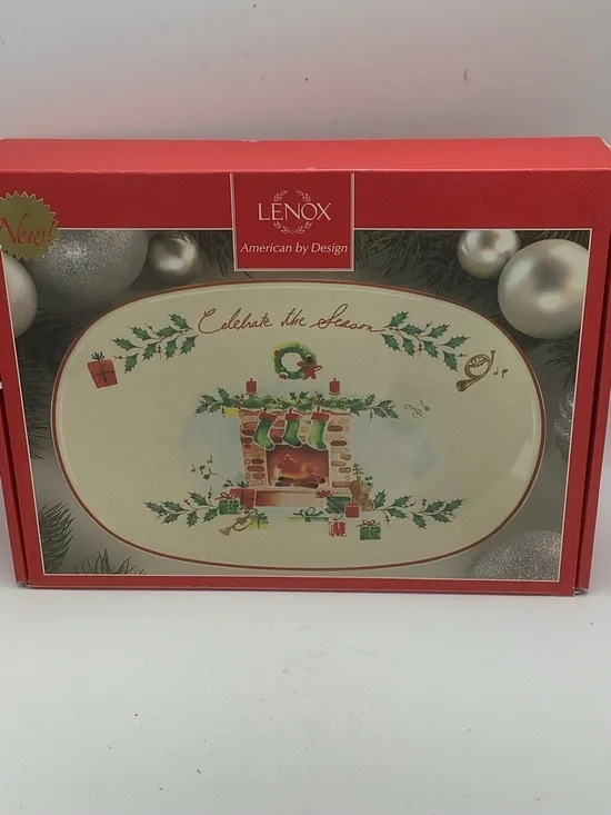 Lenox Holiday “Celebrate the Season” Serving Tray - Picture 1 of 8